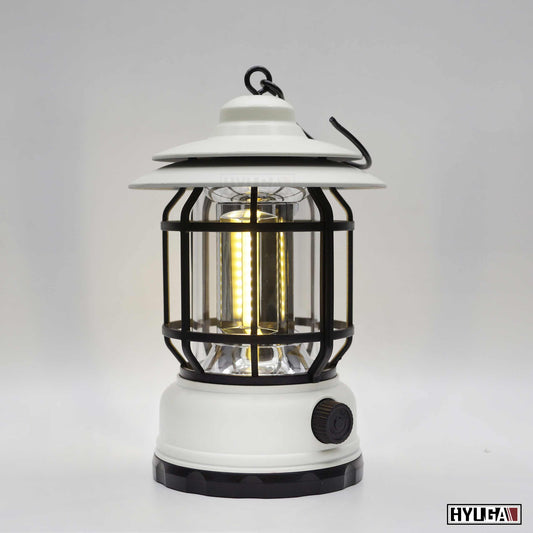 LED Vintage Lantern Rechargeable, Indoor/Outdoor Hanging Decor Lanterns, with Dimmable Control, Portable Outdoor Hanging Tent Light for Camping, Patio Waterproof, Emergency Survival Kits, Hiking, Bedroom - PA LED BULB - HYUGA - Little Red General Store