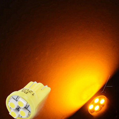 T10 168 194 12V LED instrument Panel Dash Cluster Light Bulb with 1/2" Twist Lock Socket - PA LED BULB - HYUGA - Little Red General Store
