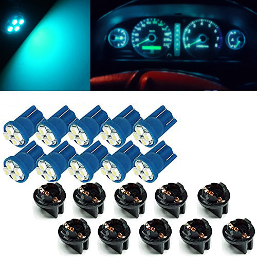 T10 168 194 12V LED instrument Panel Dash Cluster Light Bulb with 1/2" Twist Lock Socket - PA LED BULB - HYUGA - Little Red General Store