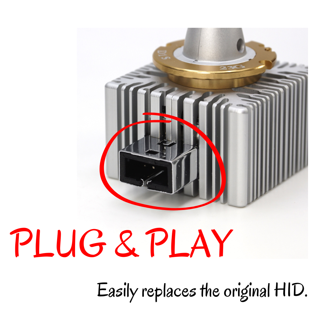 D1S D1R D3S D3R D8S D8R HID To LED Headlight Bulb Conversion Kit, 7545 CSP Plug & Play | HDX series HYUGA (2 Bulbs) - PA LED BULB - HYUGA - Little Red General Store
