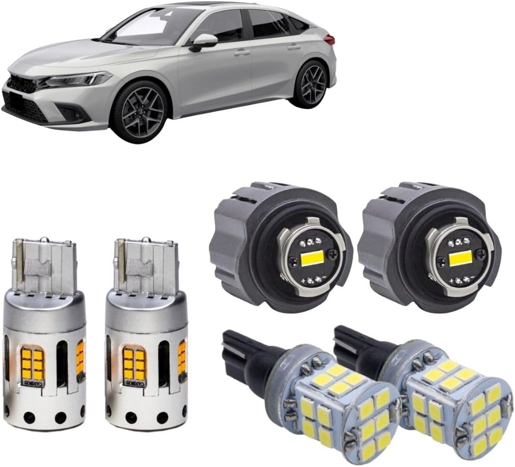 LED Bulb LED Backup Light+Turn Signal Light+Fog Light L1B 7545 T20 7440 T15 W16W Compatible with Honda CIVIC 2021 2022 2023 2024 - PA LED BULB - HYUGA - Little Red General Store