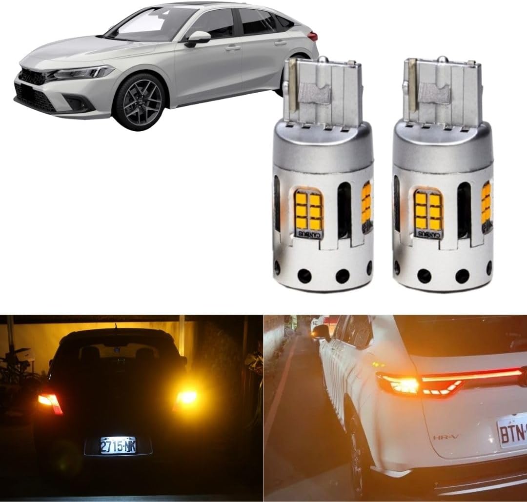 LED Bulb LED Backup Light+Turn Signal Light+Fog Light L1B 7545 T20 7440 T15 W16W Compatible with Honda CIVIC 2021 2022 2023 2024 - PA LED BULB - HYUGA - Little Red General Store