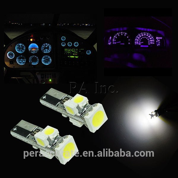 PA 5 SMD 5050 3528 T5 Automotive Motorcycle Dashboard Gauge Cluster Bulb - PA LED BULB - HYUGA - Little Red General Store
