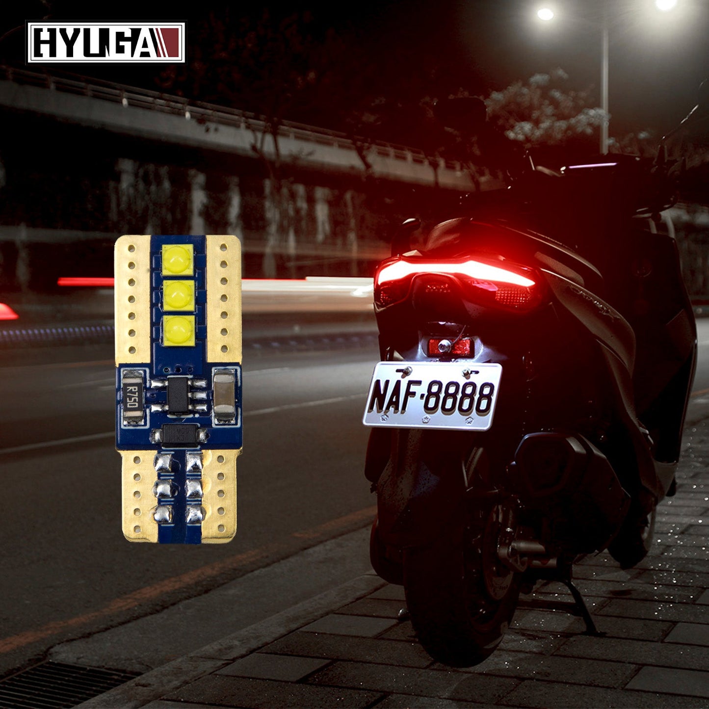 HYUGA 6 LED T10 Automotive Bulb HX - 1 ｜ 300 lumen - PA LED BULB - HYUGA - Little Red General Store