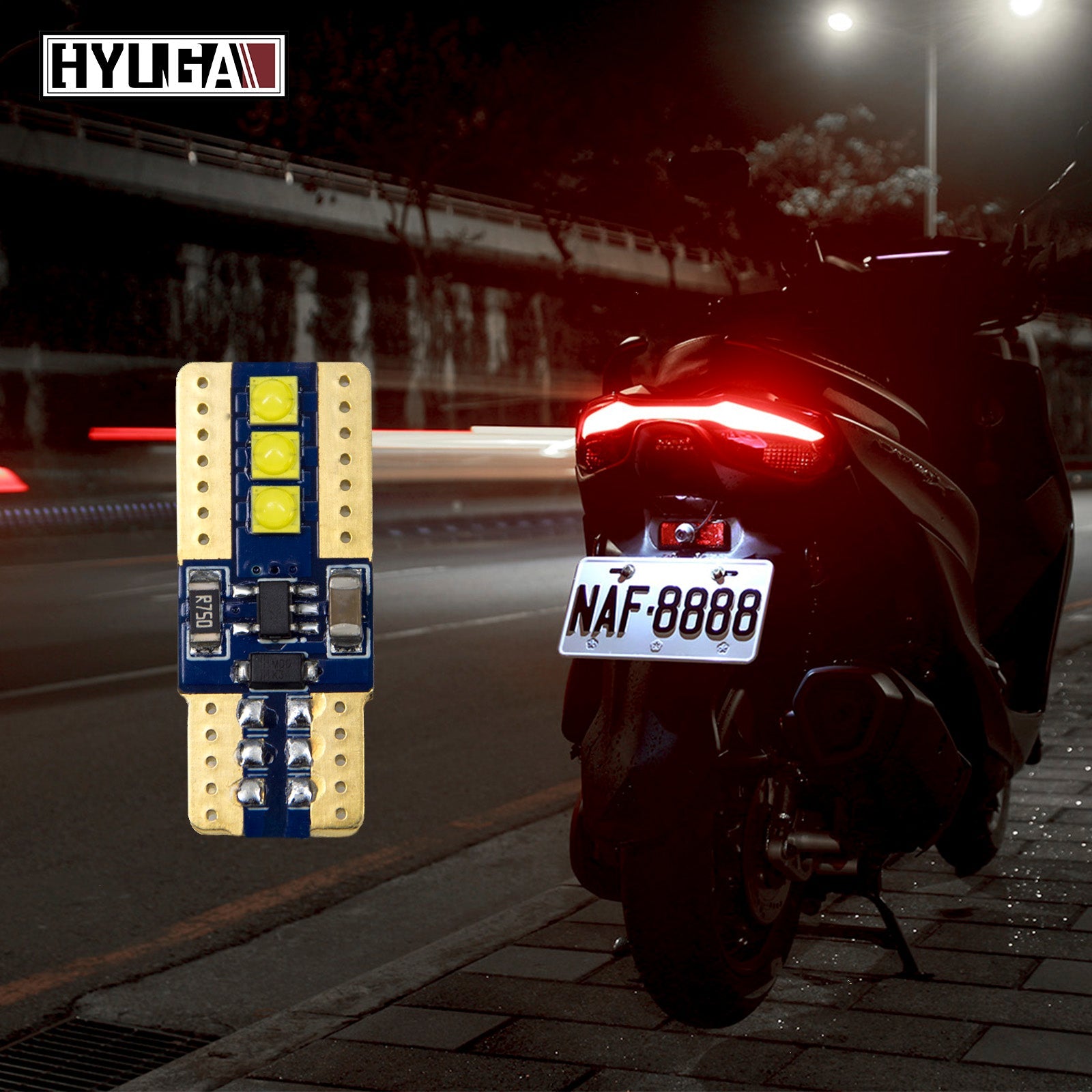 HYUGA 6 LED T10 Automotive Bulb HX - 1 ｜ 300 lumen - PA LED BULB - HYUGA - Little Red General Store