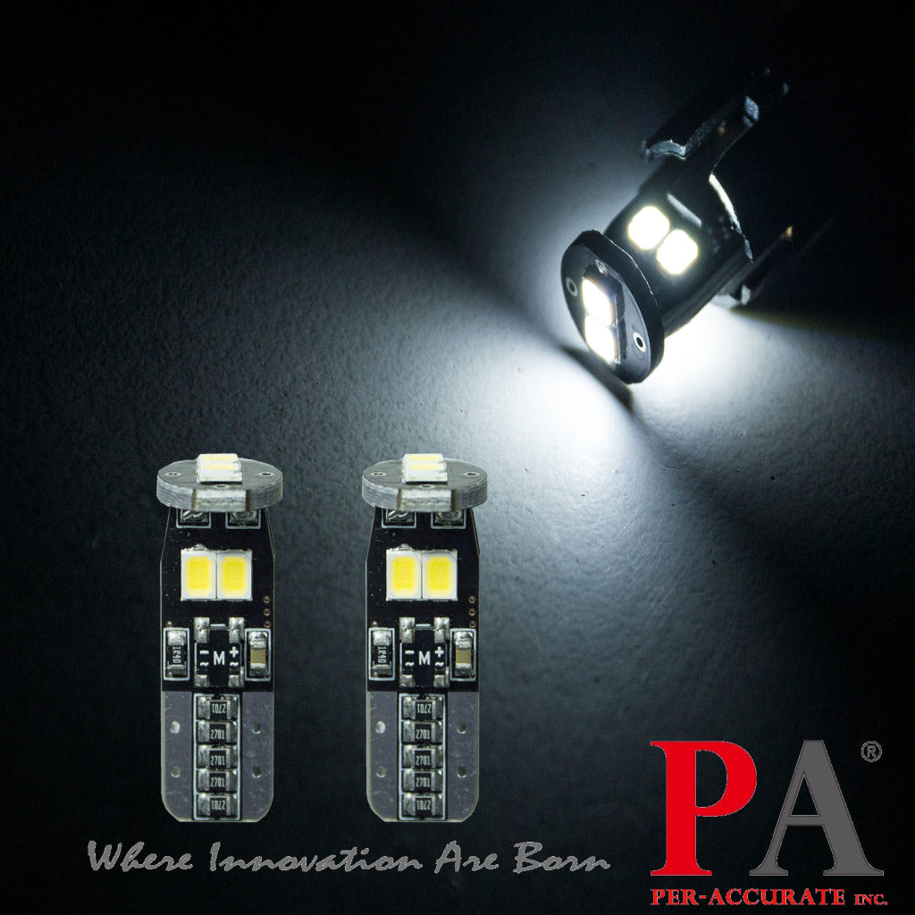 Fit For 1999 - 2004 Mustang GT LED T10 168 194 w5w Map Glove Box Light Bulb Canbus Colour | 6SMD 2835 series (2 Bulbs) - PA LED BULB - HYUGA - Little Red General Store