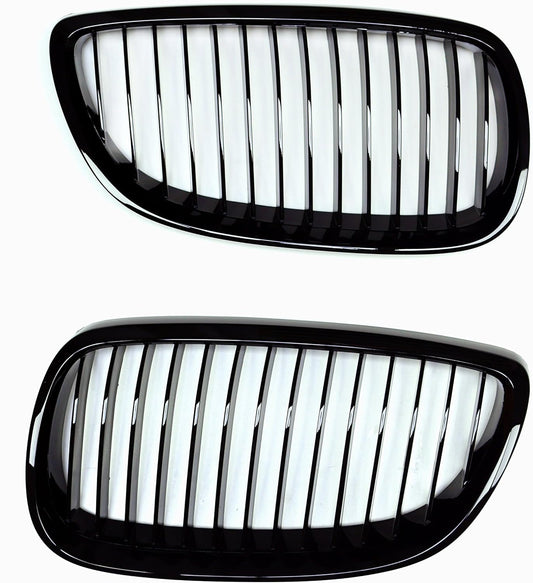 PA 1 SET Gloss Piano Black Front Kidney Grille for BMW E92 (2PCS/PAIR) - PA LED BULB - HYUGA - Little Red General Store