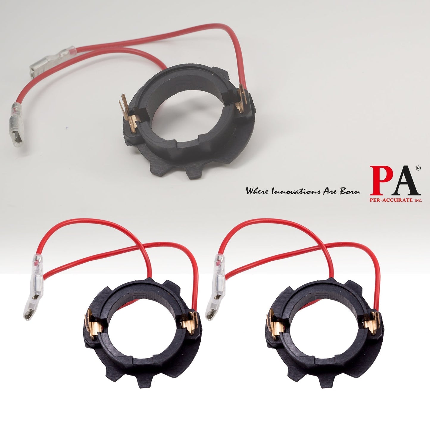 Headlight Adapters, 1 PCS LED Adapter Bulbs Holders Headlight Bulbs Base - PA LED BULB - HYUGA - Little Red General Store