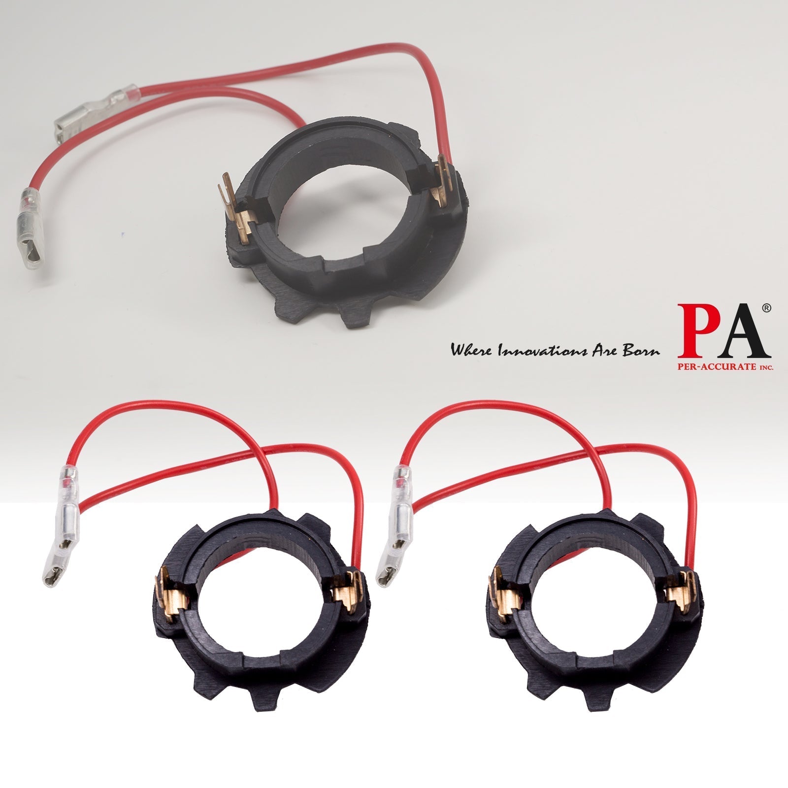 Headlight Adapters, 1 PCS LED Adapter Bulbs Holders Headlight Bulbs Base - PA LED BULB - HYUGA - Little Red General Store