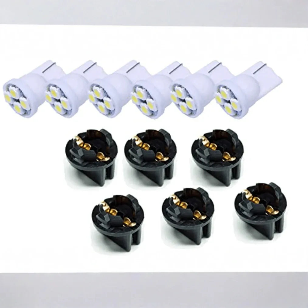 T10 168 194 12V LED instrument Panel Dash Cluster Light Bulb with 1/2" Twist Lock Socket - PA LED BULB - HYUGA - Little Red General Store