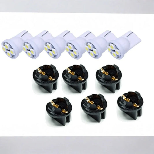 T10 168 194 12V LED instrument Panel Dash Cluster Light Bulb with 1/2" Twist Lock Socket - PA LED BULB - HYUGA - Little Red General Store