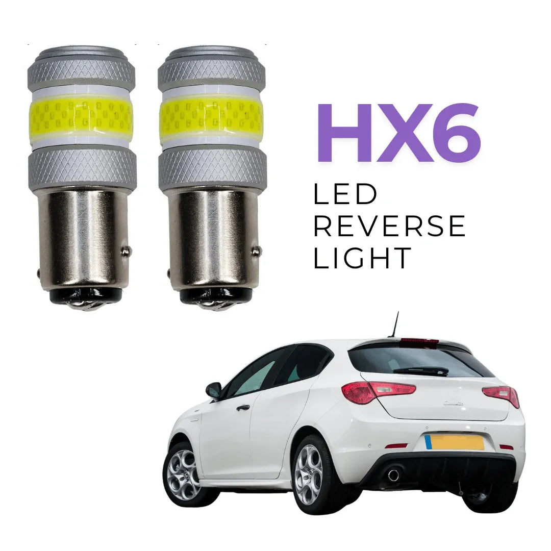 HX6 LED Reverse Light White 6000K fit for Alfa Romeo Giulietta Giulieta (Anti Hyper Flash) - (Pack of 2) - PA LED BULB - HYUGA - Little Red General Store