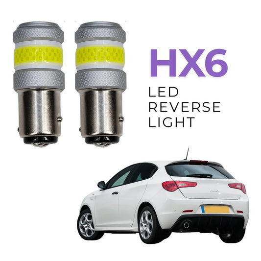 HX6 LED Reverse Light White 6000K fit for Alfa Romeo Giulietta Giulieta (Anti Hyper Flash) - (Pack of 2) - PA LED BULB - HYUGA - Little Red General Store