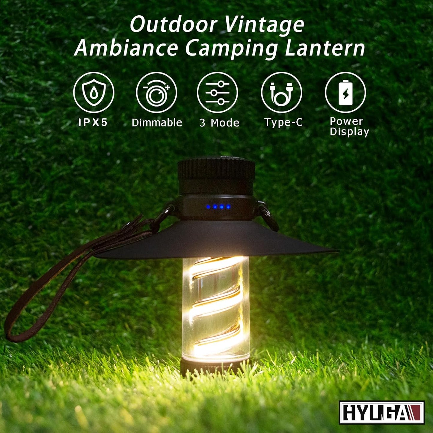 LED Camping Lantern【Ultra High Brightness 600 Lumens / Type - C / Daylight, Cool White, Warm White 】camping light camping essentials flashlight camping accessories camping gear - PA LED BULB - HYUGA - Little Red General Store