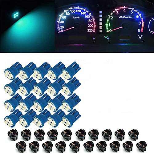 T10 168 194 12V LED instrument Panel Dash Cluster Light Bulb with 1/2" Twist Lock Socket - PA LED BULB - HYUGA - Little Red General Store