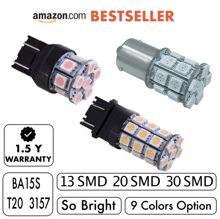 Kit for 2021 Dodge Ram 1500 LED Exterior Replacement Package (headlight, reverse light, brake light, side marker) - PA LED BULB - HYUGA - Little Red General Store
