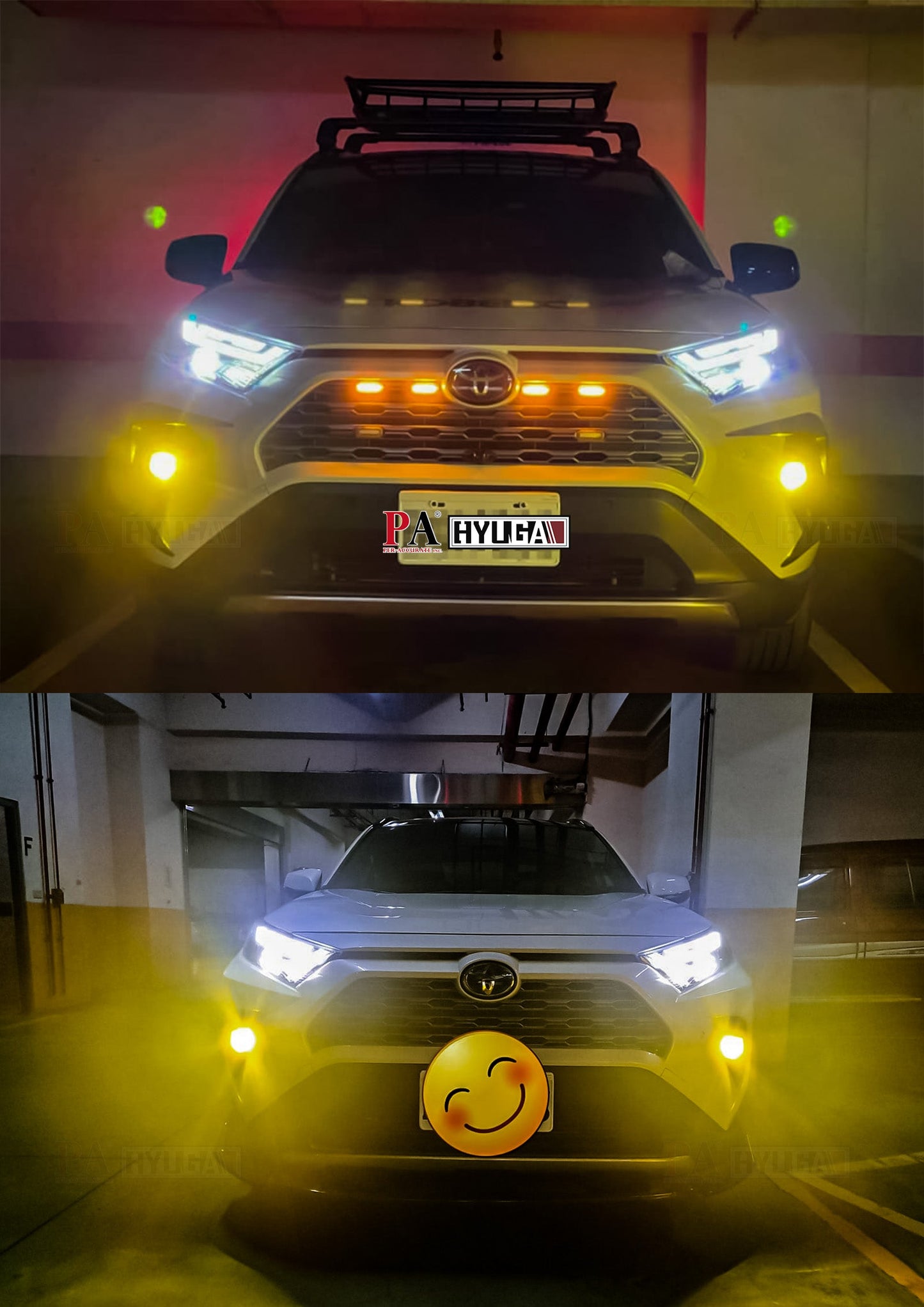 HYUGA LED Fog Light Bulbs TF1 6000K White 3000K Amber 30W Plug and Play Compatible with 2020~ Corolla Cross, Corolla, CHR, SIENTA, RAV4, HILUX (Pack of 2) - PA LED BULB - HYUGA - Little Red General Store