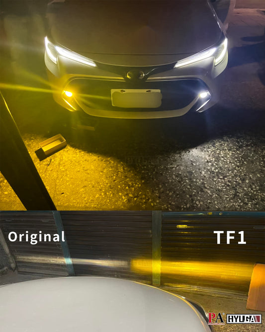 HYUGA LED Fog Light Bulbs TF1 6000K White 3000K Amber 30W Plug and Play Compatible with 2020~ Corolla Cross, Corolla, CHR, SIENTA, RAV4, HILUX (Pack of 2) - PA LED BULB - HYUGA - Little Red General Store
