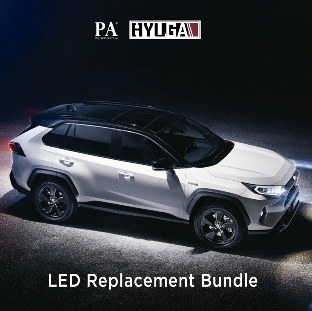 Compatible with 2019 - 2021 TOYOTA RAV4 LED Whole Replacement Package (fog light, turn signal, reverse light, map light, dome light...) - PA LED BULB - HYUGA - Little Red General Store