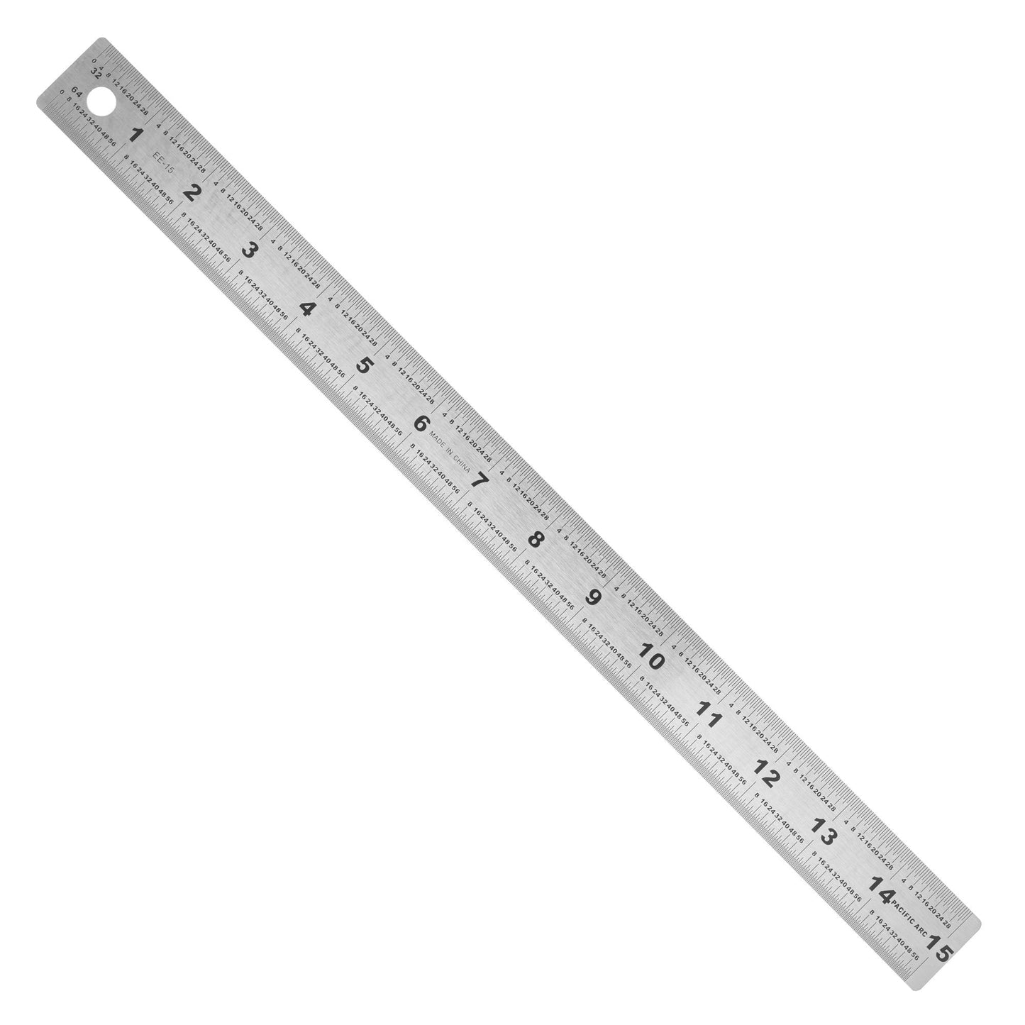 Pacific Arc Stainless Steel Ruler with 32nd and 64th Graduations - Pacific Arc - Little Red General Store