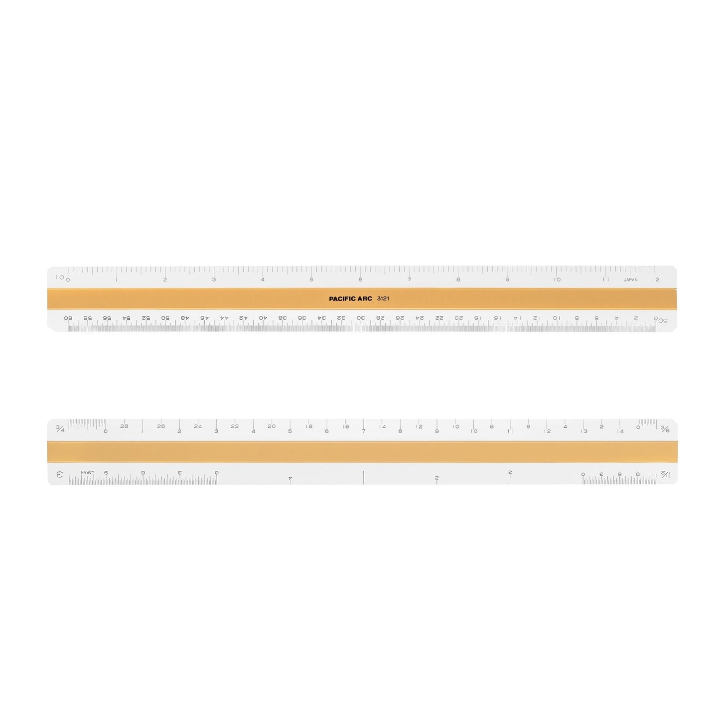 Pacific Arc, Professional 6" or 12" Four Bevel Flat Scale Ruler, Plastic, Architect, Engineer, Metric, and Combo graduations, 4 Bevel Scales for Drafting, Architecture, and Engineering - Pacific Arc - Little Red General Store