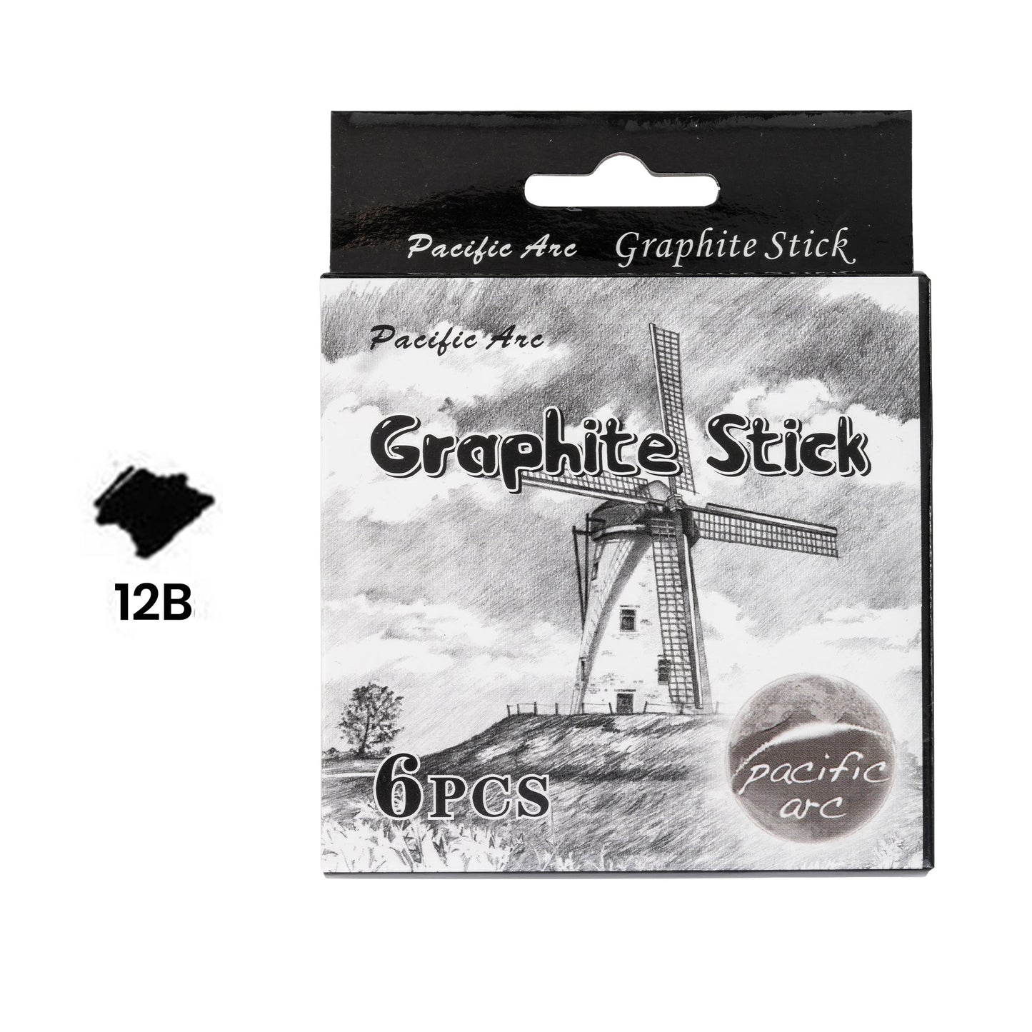 Pacific Arc Premium Graphite Drawing Pencils for Artists, Set - Professional Pencils for Drawing, Drafting, Sketching and Shading 6 pack - Great Art Supply Set for Adults and Kids - Pacific Arc - Little Red General Store