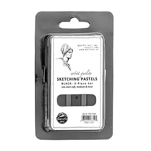 Pacific Arc - Sketching Pastel Set, 3 - piece - For Sketching, Blending, Lighten and Drawing - Non - Toxic - Pacific Arc - Little Red General Store