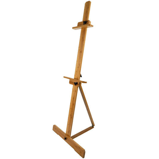 Pacific Arc, Single Mast Bamboo Professional Studio Easel, 66 Inches Canvas Size for Painting, Drawing, Watercolors,Sketching, Pictures, Signs, Posterboards - Pacific Arc - Little Red General Store
