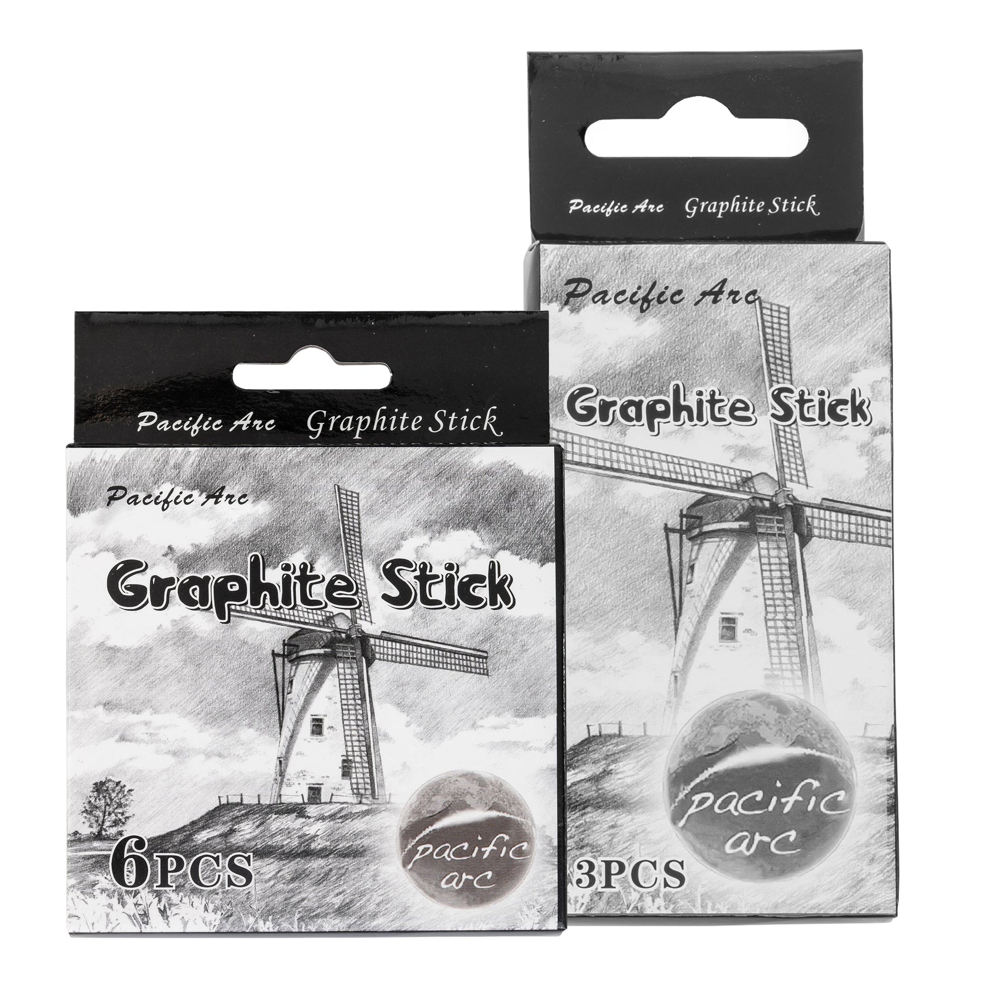 Pacific Arc Premium Graphite Drawing Pencils for Artists, Set - Professional Pencils for Drawing, Drafting, Sketching and Shading 6 pack - Great Art Supply Set for Adults and Kids - Pacific Arc - Little Red General Store
