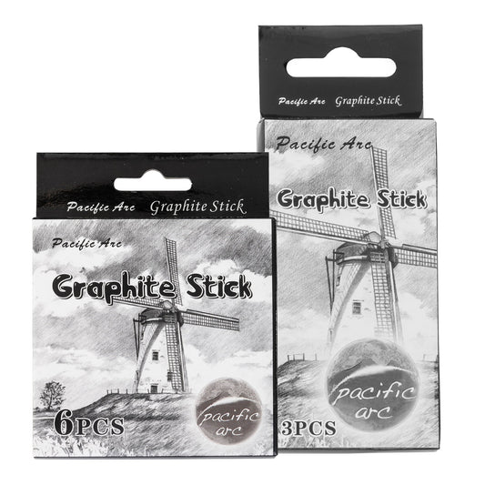 Pacific Arc Premium Graphite Drawing Pencils for Artists, Set - Professional Pencils for Drawing, Drafting, Sketching and Shading 6 pack - Great Art Supply Set for Adults and Kids - Pacific Arc - Little Red General Store