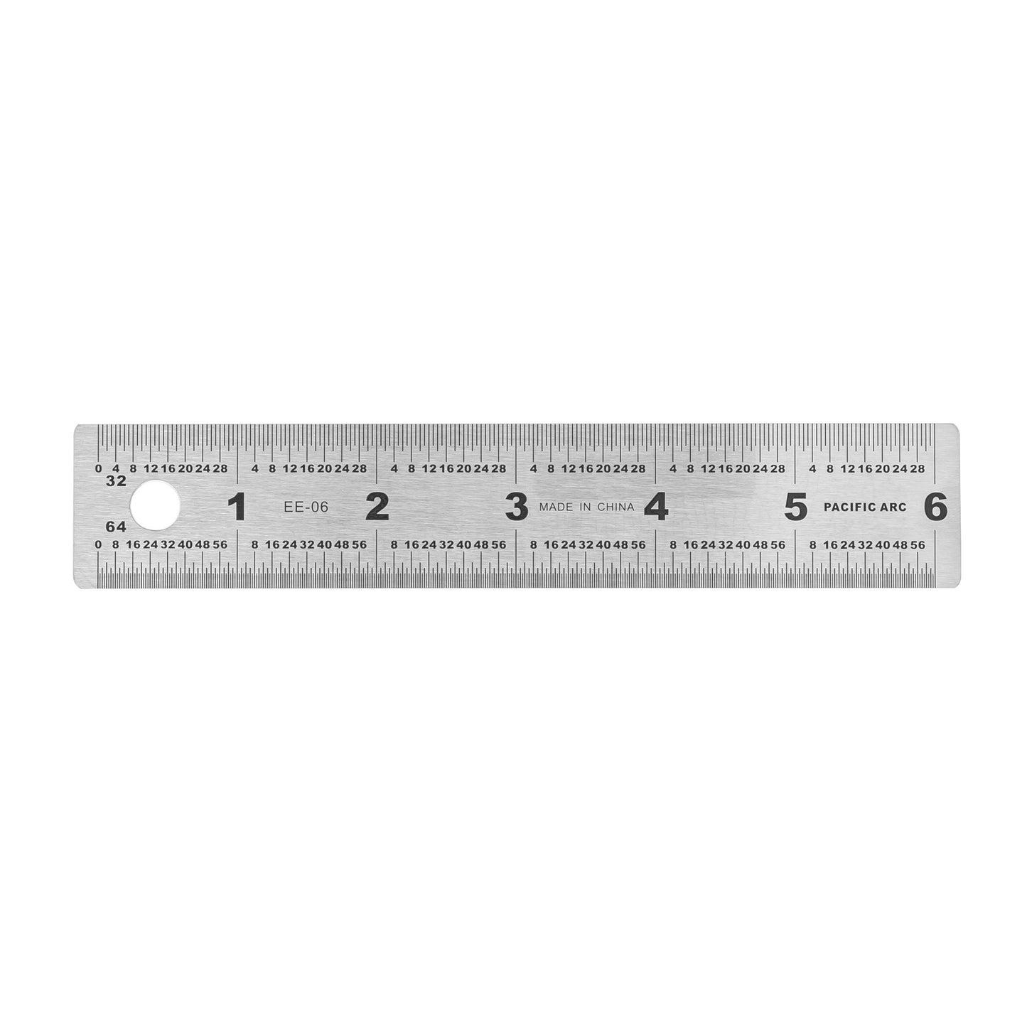 Pacific Arc Stainless Steel Ruler with 32nd and 64th Graduations - Pacific Arc - Little Red General Store