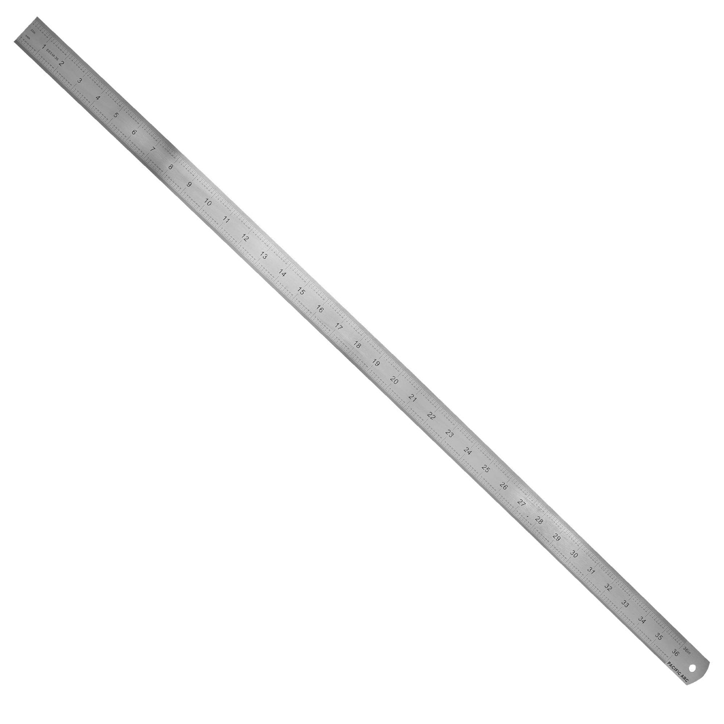 Pacific Arc, Stainless Steel Ruler Inch and Metric, with Inch (8th, 16th, 32nd), Metric (mm) - Pacific Arc - Little Red General Store