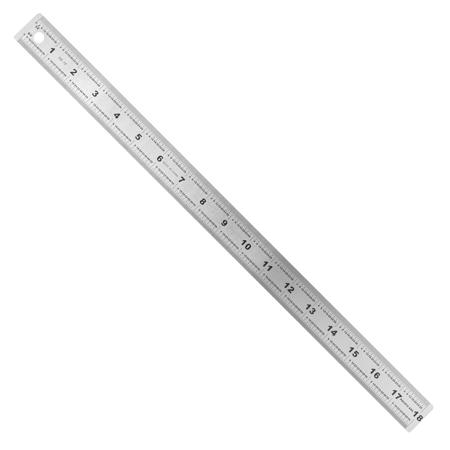 Pacific Arc Stainless Steel Ruler with 32nd and 64th Graduations - Pacific Arc - Little Red General Store