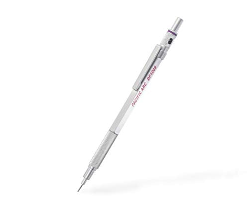Pacific Arc Chromograph Metal Mechanical Pencil .9 mm Silver Barrel Mechanical Pencil with Built In Adjustable Pencil Grade, Lead Pencil Holder for Drafting, Sketching, and Drawing - Pacific Arc - Little Red General Store