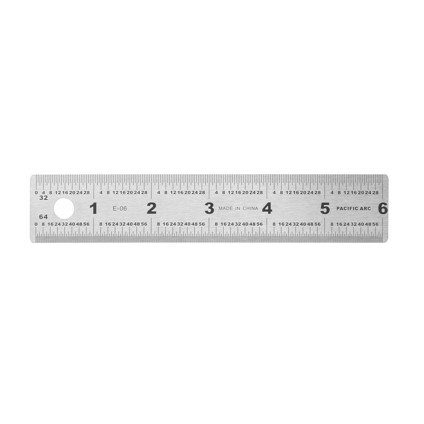 Pacific Arc Stainless Steel Ruler with 32nd and 64th Graduations - Pacific Arc - Little Red General Store