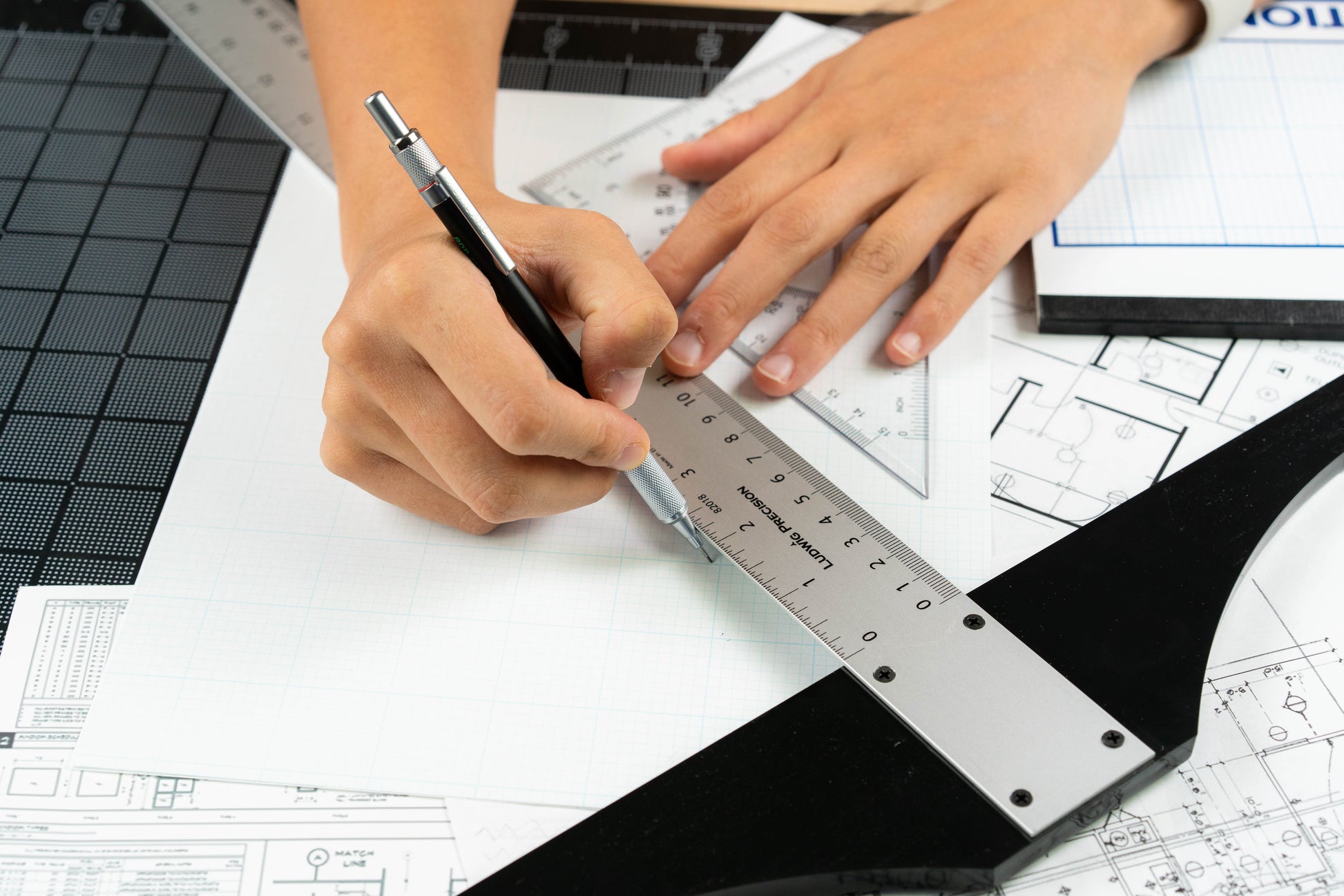 Pacific Arc: T - Square, Aluminum, Scholastic - inch/Metric 12" - 36" Drawing and Design tool for students and professionals, Great for Carpentry, Drafting Architecture, Engineering, and Art - Pacific Arc - Little Red General Store