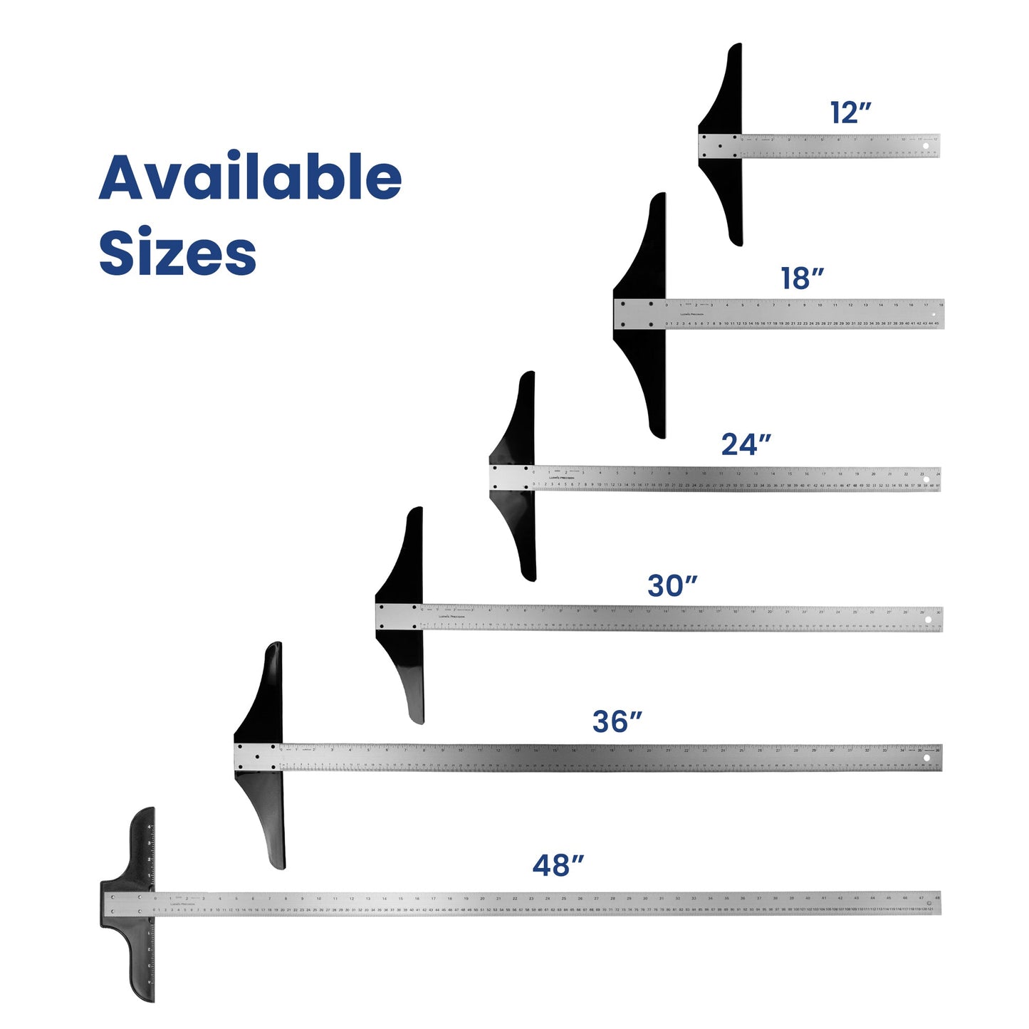 Pacific Arc: T - Square, Aluminum, Scholastic - inch/Metric 12" - 36" Drawing and Design tool for students and professionals, Great for Carpentry, Drafting Architecture, Engineering, and Art - Pacific Arc - Little Red General Store