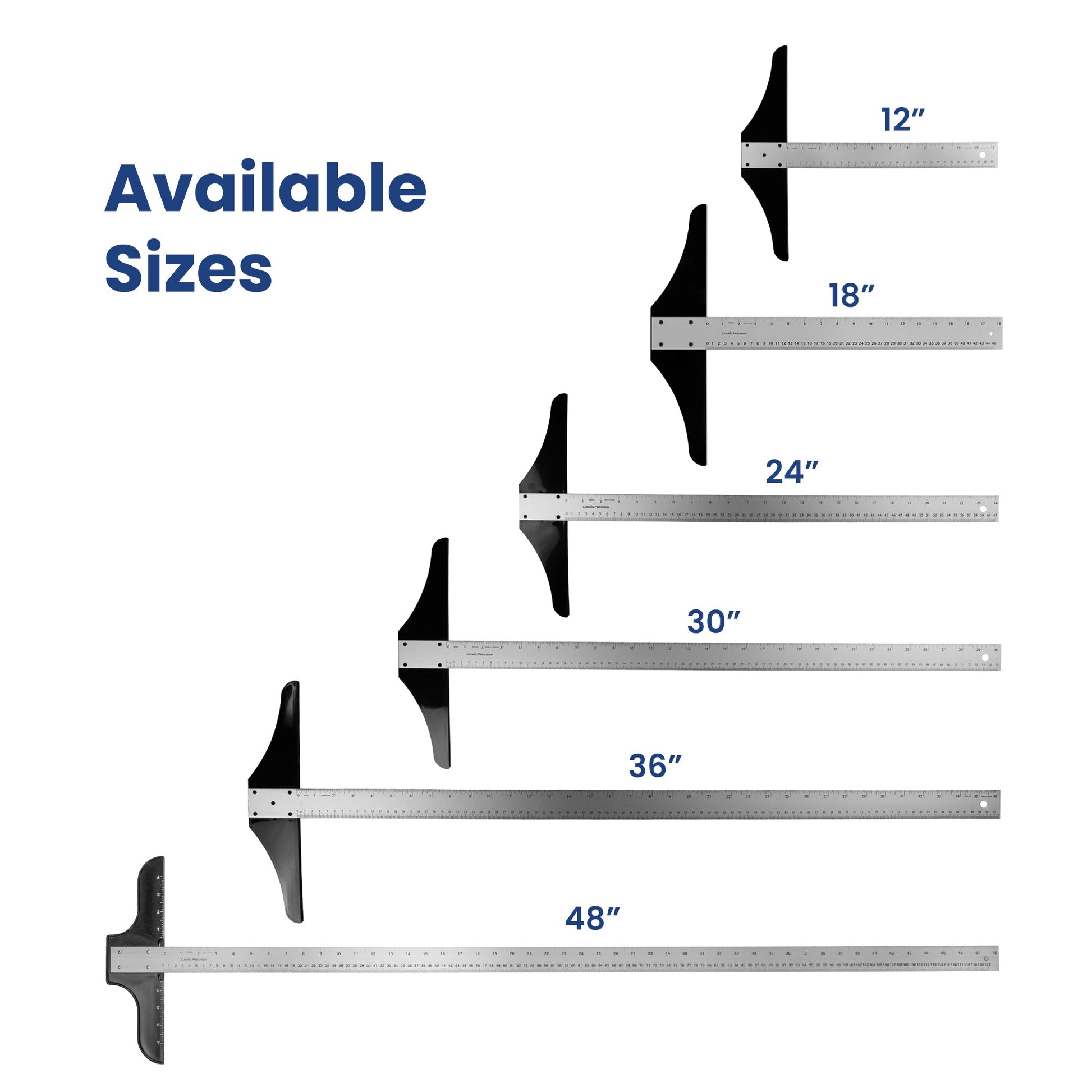 Pacific Arc: T - Square, Aluminum, Scholastic - inch/Metric 12" - 36" Drawing and Design tool for students and professionals, Great for Carpentry, Drafting Architecture, Engineering, and Art - Pacific Arc - Little Red General Store
