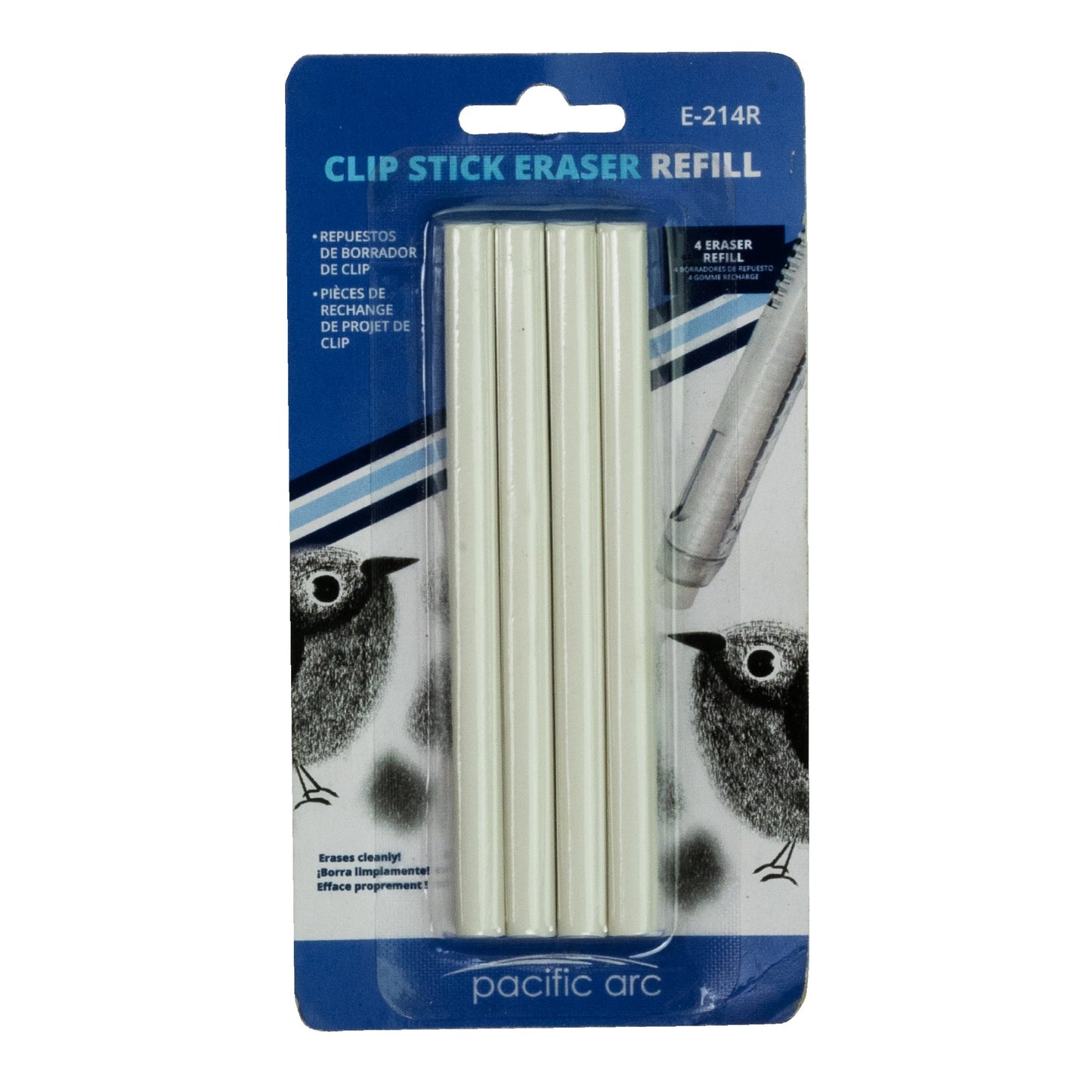 Pacific Arc Clip Stick Pen Eraser with Refill - Pacific Arc - Little Red General Store