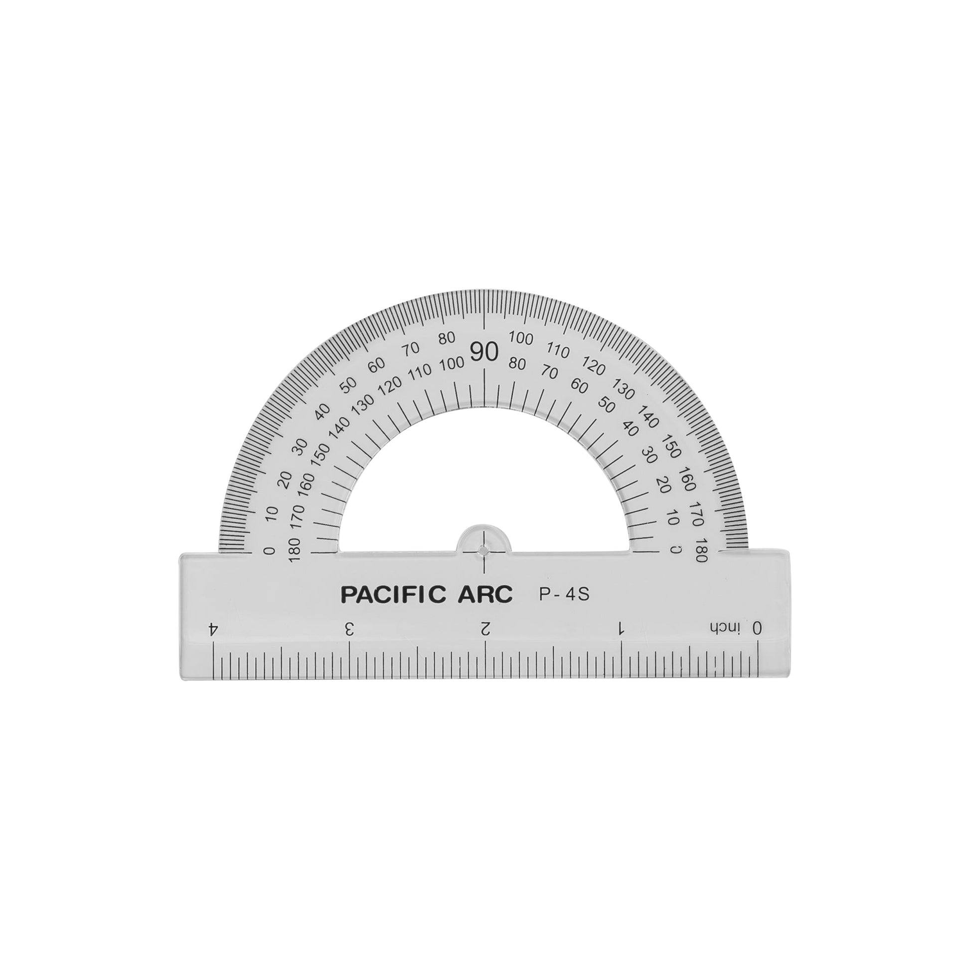 Pacific Arc's 180 degree Plastic Protractor Clear Ruler - Pacific Arc - Little Red General Store
