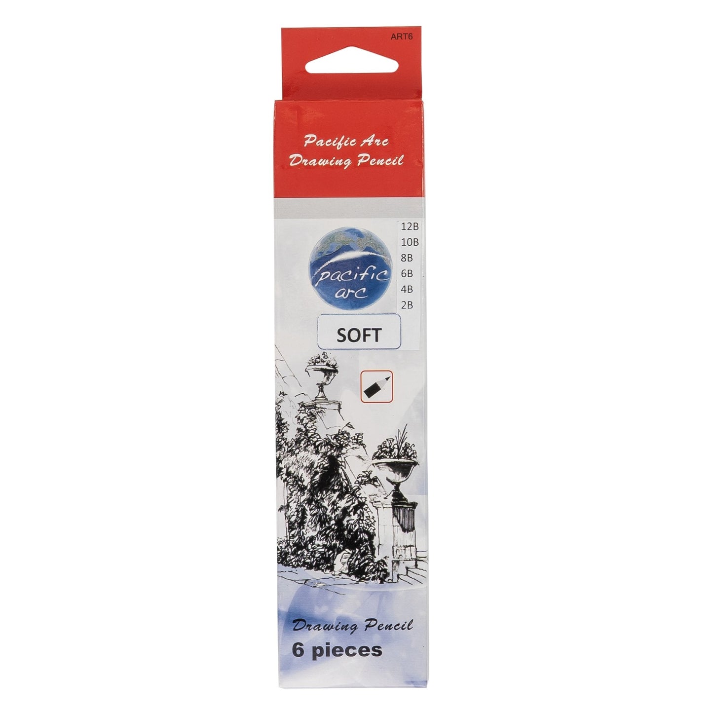 Premium Graphite Drawing Pencils for Artists, Soft Pack - Professional Pencils for Drawing, Drafting, Sketching and Shading 12 Pk. - Great Non Toxic Art Supplies Set for Adults and Kids - Pacific Arc - Little Red General Store