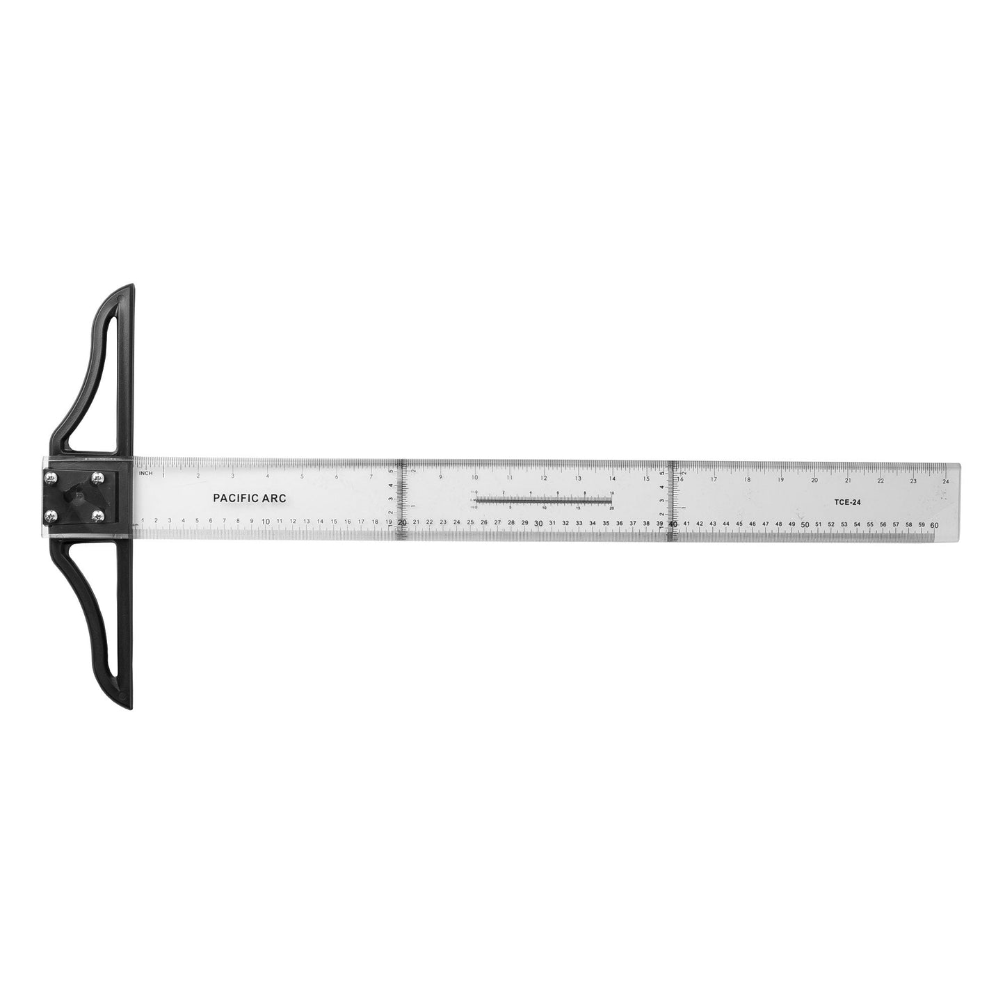 Pacific Arc 18 to 42 Inch T Square, Traditional Acrylic Graduated in Inch and Metric, Detachable Head - Pacific Arc - Little Red General Store