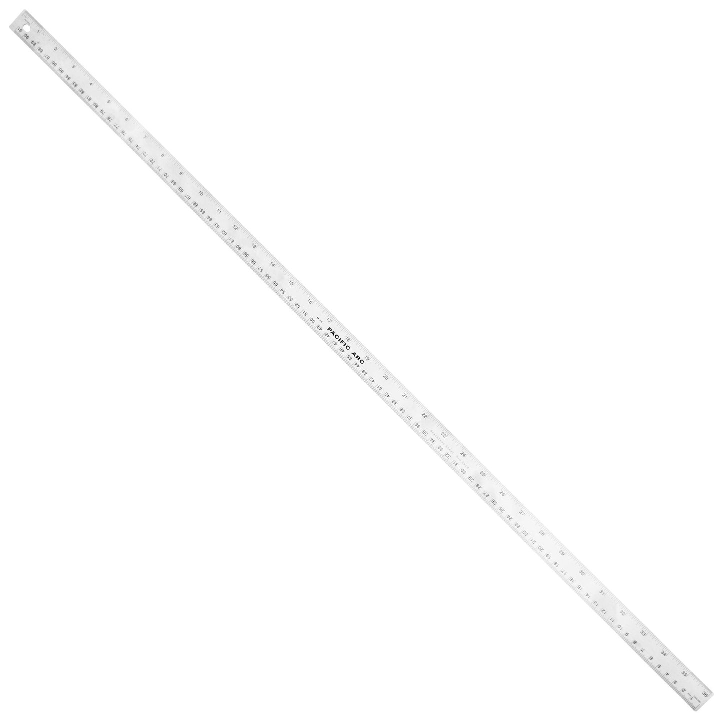 Pacific Arc | Stainless Steel Ruler with Imperial (Inches) and Metric(mm) | Rubber Back or Cork Back - Pacific Arc - Little Red General Store