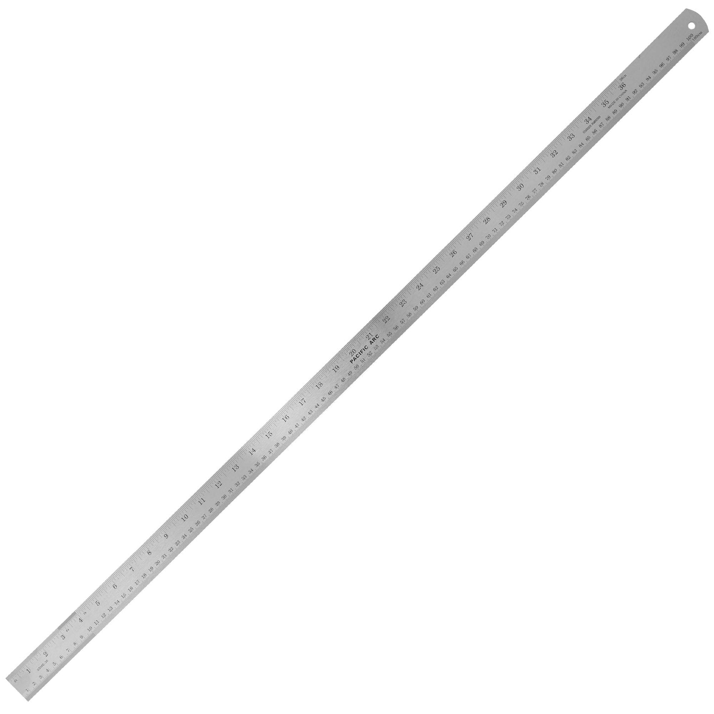 Pacific Arc, Stainless Steel Ruler with Inch/Metric Conversion Table - Pacific Arc - Little Red General Store