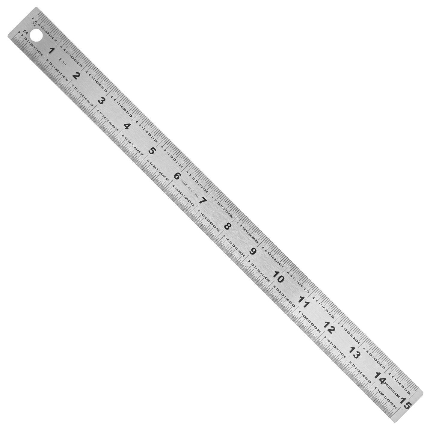 Pacific Arc Stainless Steel Ruler with 32nd and 64th Graduations - Pacific Arc - Little Red General Store