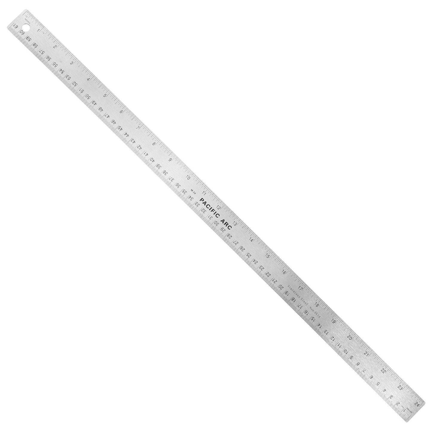 Pacific Arc | Stainless Steel Ruler with Imperial (Inches) and Metric(mm) | Rubber Back or Cork Back - Pacific Arc - Little Red General Store