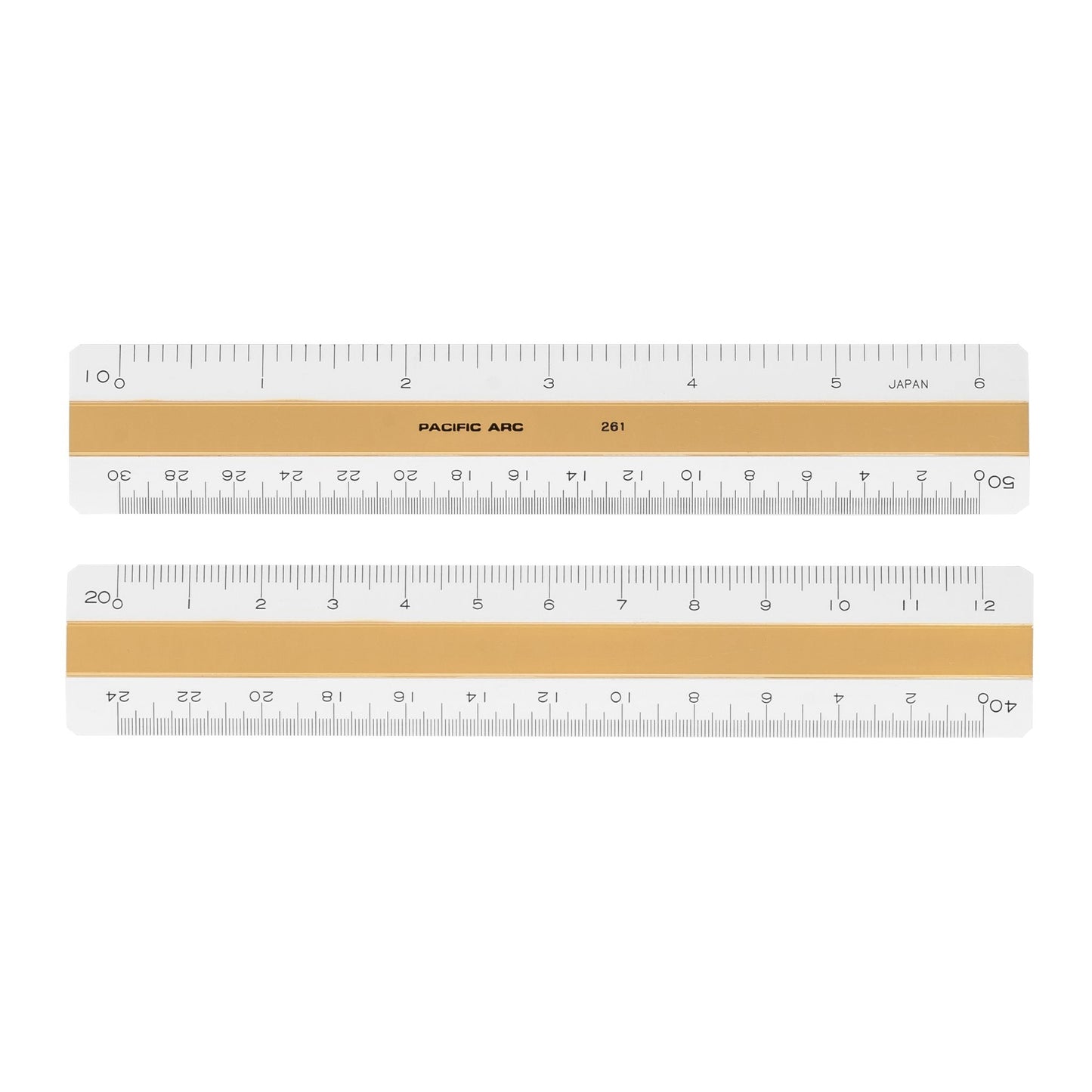 Pacific Arc, Professional 6" or 12" Four Bevel Flat Scale Ruler, Plastic, Architect, Engineer, Metric, and Combo graduations, 4 Bevel Scales for Drafting, Architecture, and Engineering - Pacific Arc - Little Red General Store