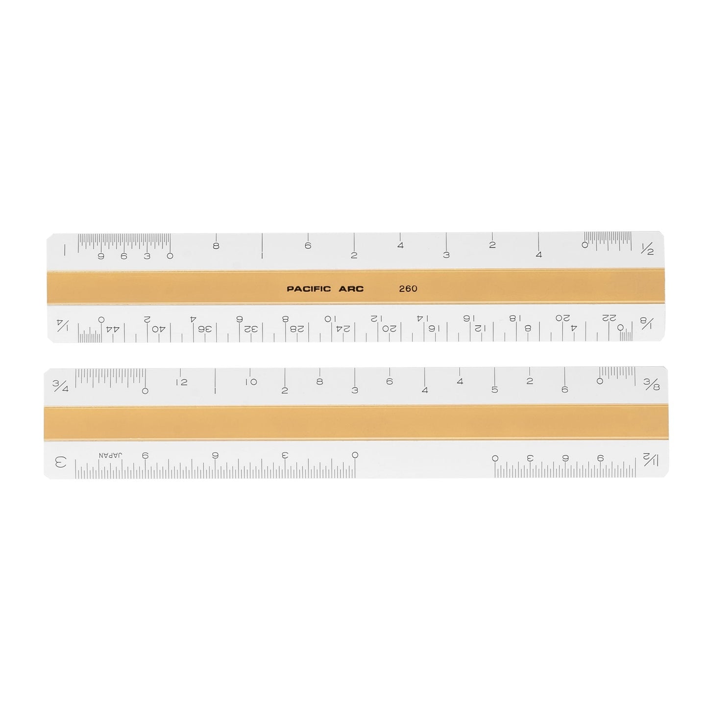 Pacific Arc, Professional 6" or 12" Four Bevel Flat Scale Ruler, Plastic, Architect, Engineer, Metric, and Combo graduations, 4 Bevel Scales for Drafting, Architecture, and Engineering - Pacific Arc - Little Red General Store