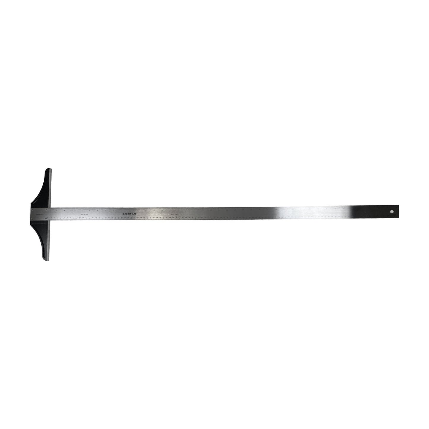 Pacific Arc 18 To 48 Inch T Square, Traditional Stainless Steel, Graduated Inch and Metric - Pacific Arc - Little Red General Store
