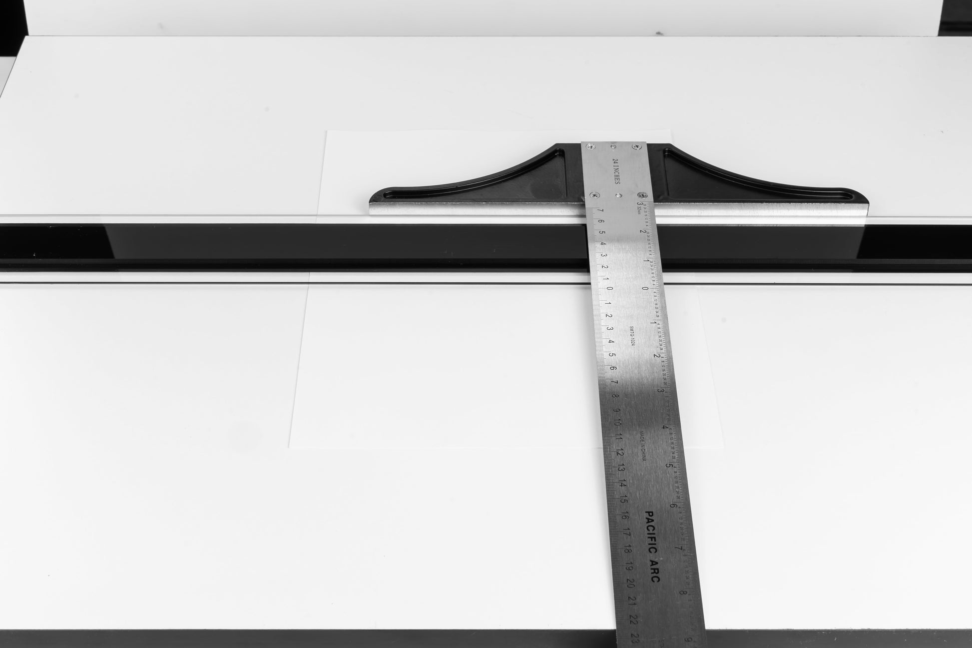Pacific Arc 18 To 48 Inch T Square, Traditional Stainless Steel, Graduated Inch and Metric - Pacific Arc - Little Red General Store